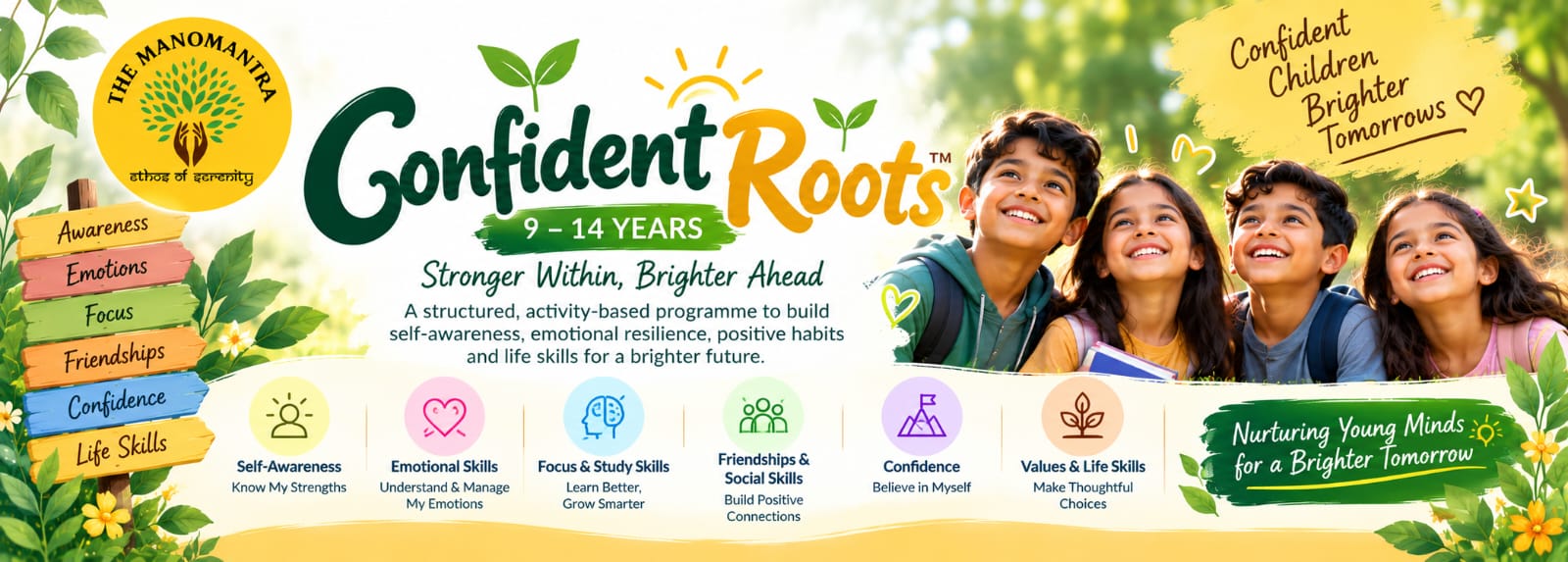 Confident Roots™ original programme poster