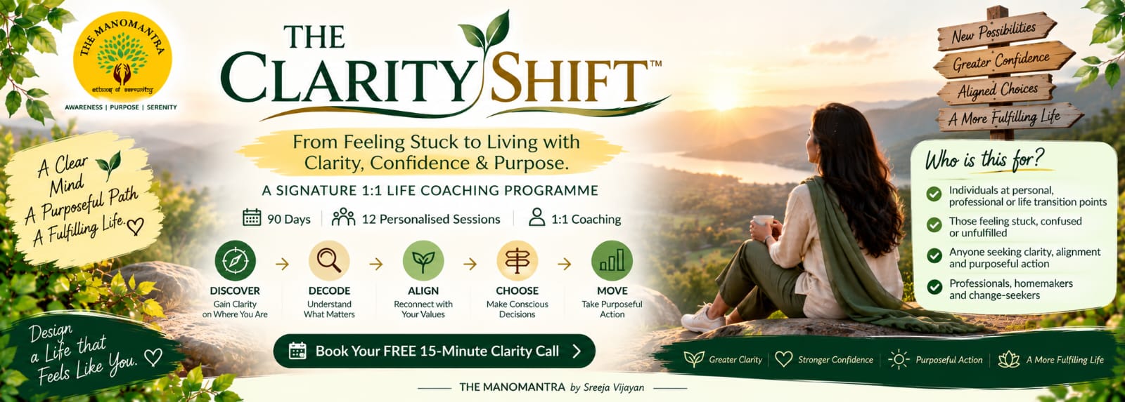 THE CLARITY SHIFT™ original programme poster