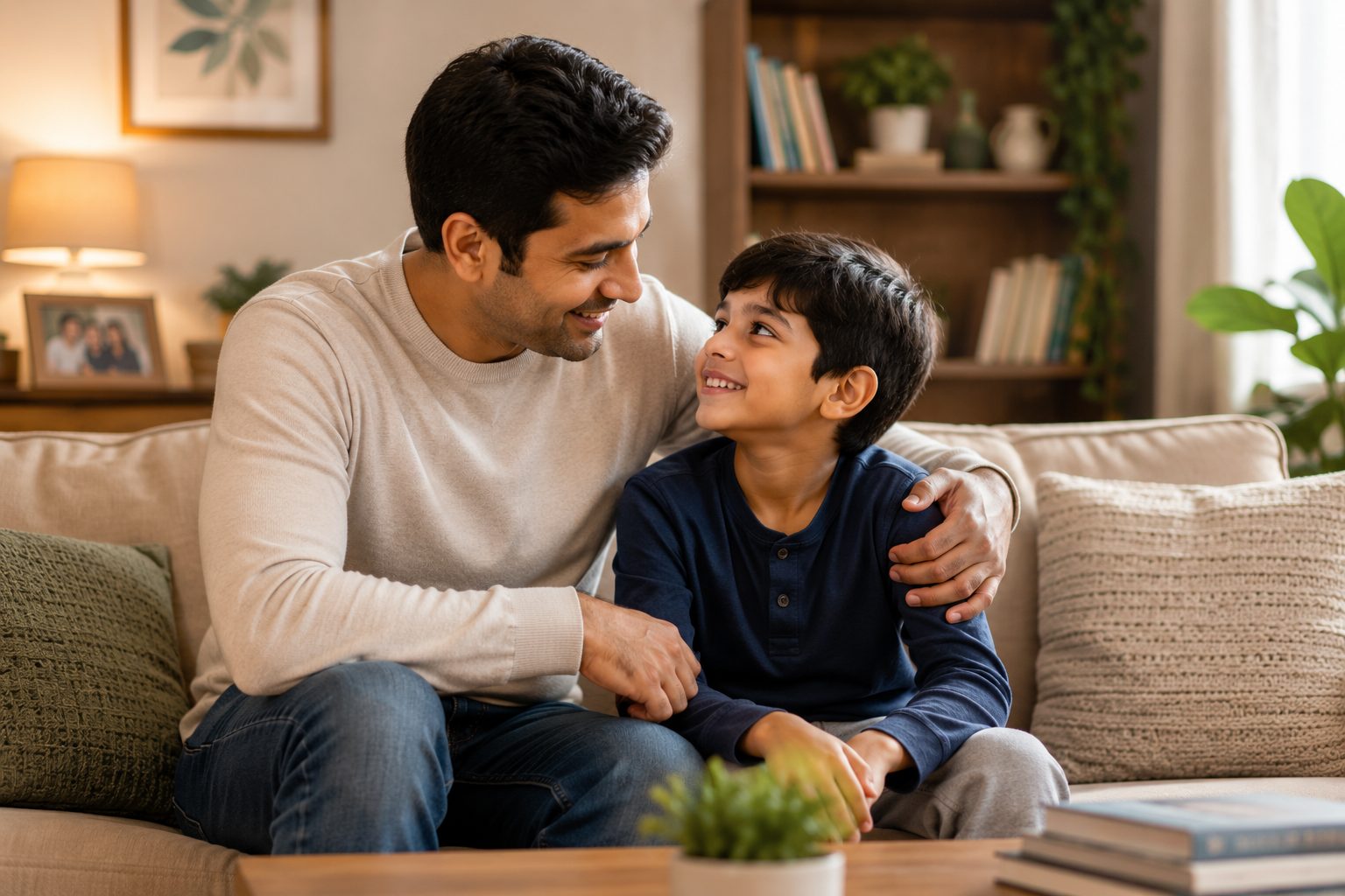 Parent and child building a stronger connection
