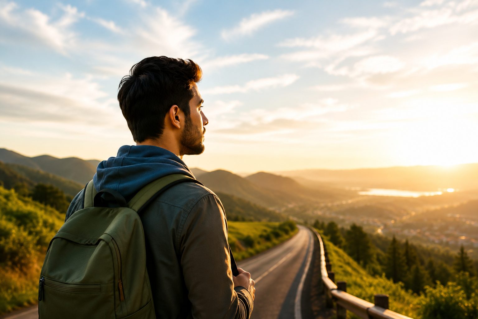 Young adult navigating life transitions